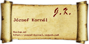 József Kornél névjegykártya